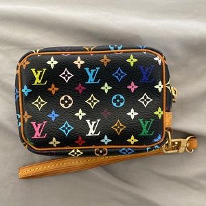 Authentic LOUIS VUITTON TROUSSE WAPITY POUCH BAG MONOGRAM MULTICOLOR